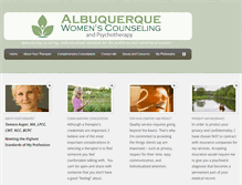 Tablet Screenshot of abqwomenscounseling.com